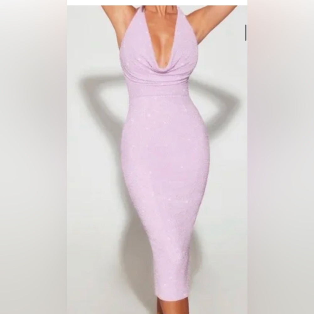 Elegant Lavender Bodycon Dress